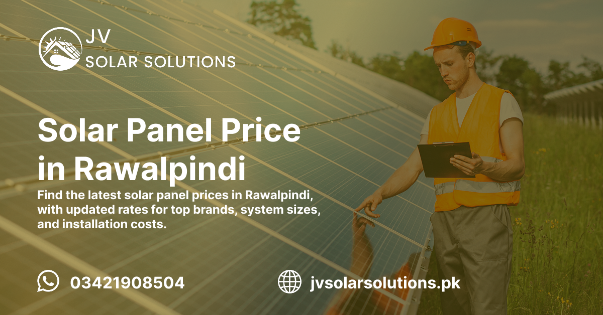 The purpose of this image is to provide people information regarding price of solar panels in Rawalpindi.